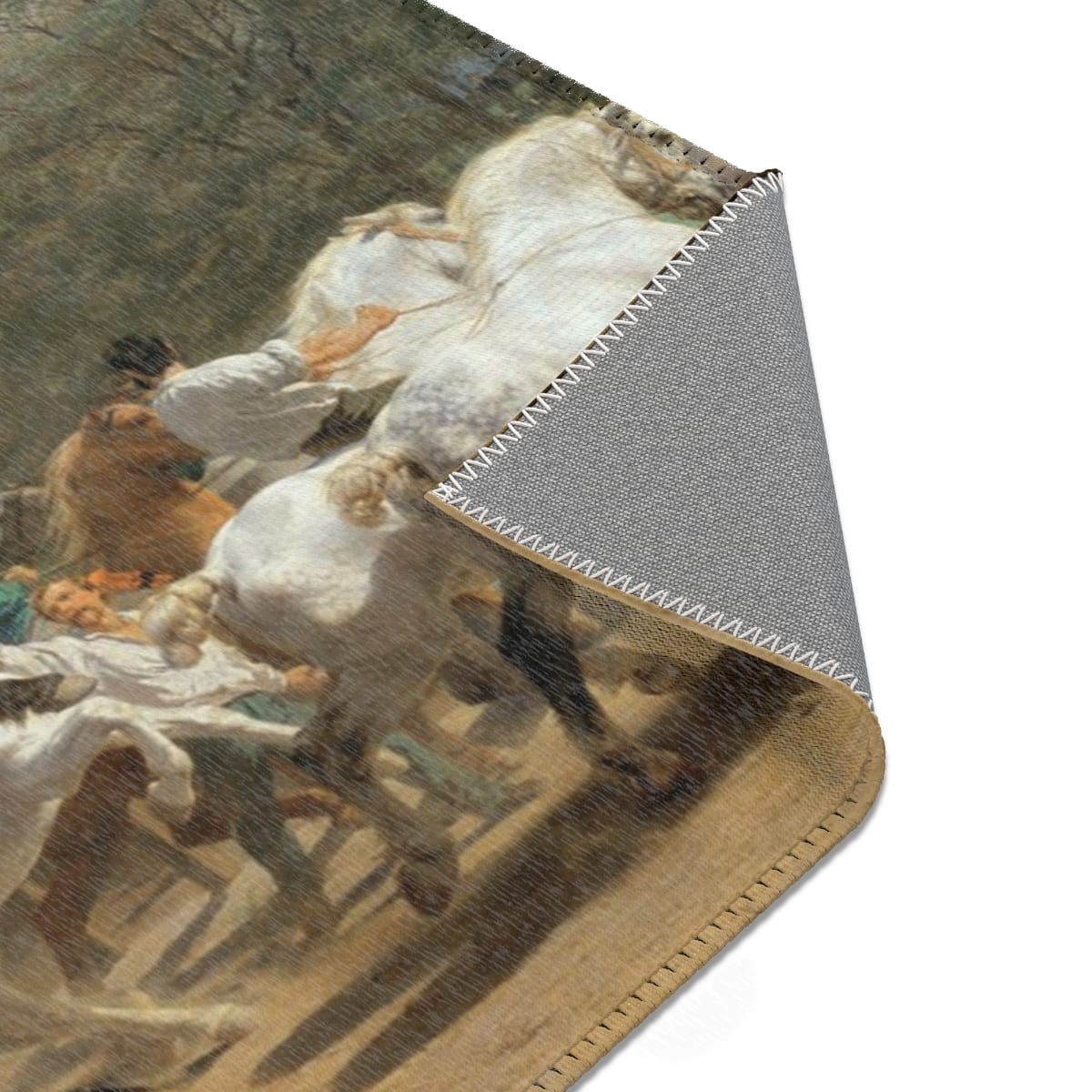 Art Area Rug, Artist Rosa Bonheur, Artwork 
